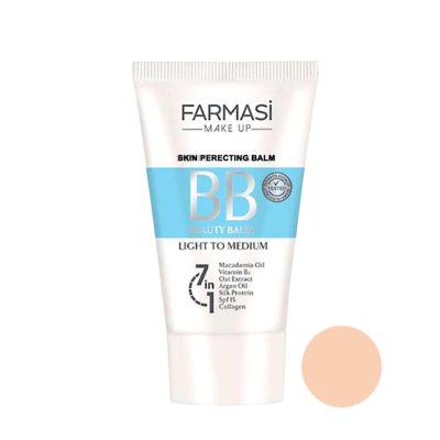 کرم پودر بی بی BB فارماسی رنگ روشن تا متوسط شماره 02 حجم 50ml