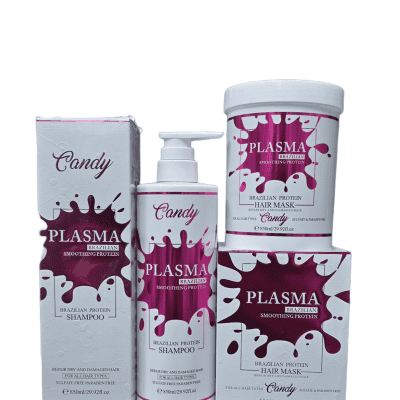 شامپو و ماسک بدون سولفات و پارابن پلاسما plasma brazilian حجم 850ml