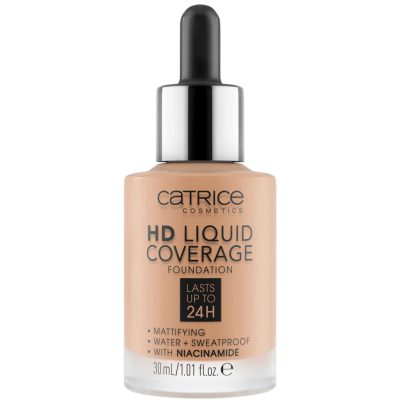کرم پودر کاتریس Warm Beige سری HD مدل Liquid Coverage شماره 40 حجم 30ml